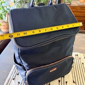 Aimee Kestenberg Navy Backpack with Copper Zippers